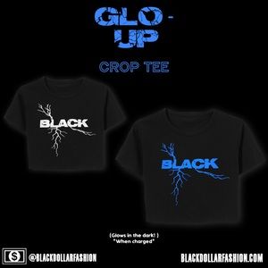 “Glo Up” Crop Tee (@blackdollarfashion)